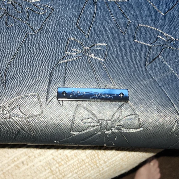 Betsey Johnson Black Bow-Embossed Tote - Picture 7 of 16